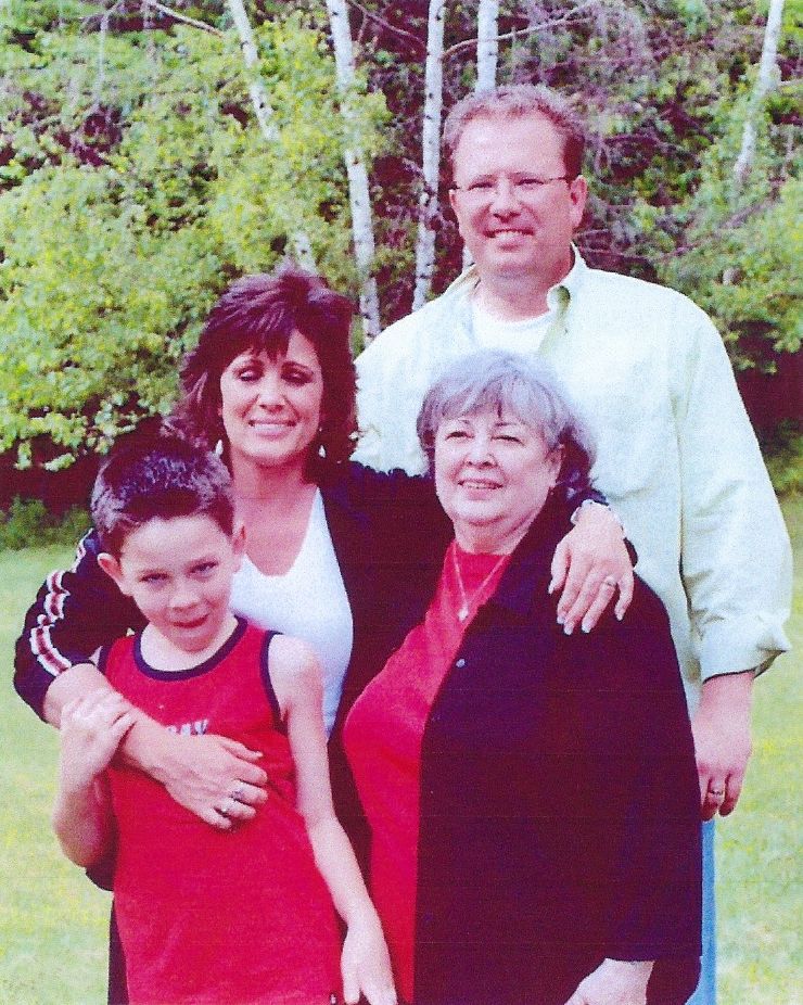 Janet with Matt, Elaine, and Dusty Sorensen